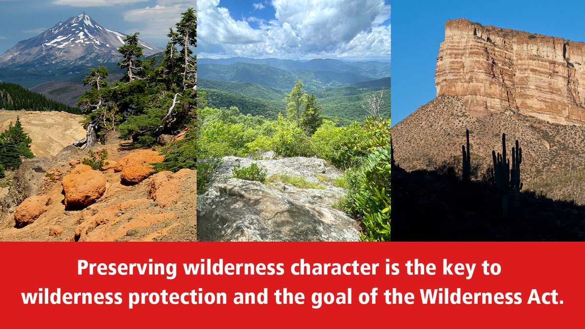 “The purpose of the Wilderness Act is to preserve the wilderness character of the areas to be included in the wilderness system, not to establish any particular use.” — Howard Zahniser, Wilderness Act author

#KeepWildernessWild