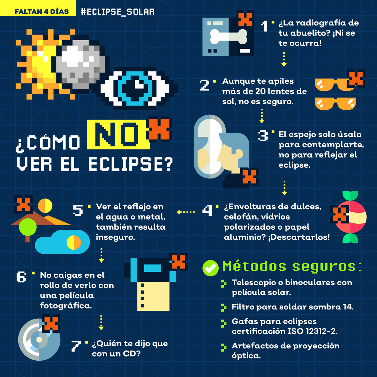 GobiernoJalisco's tweet photo. 🌘🔭 Este lunes 8 de abril, en Jalisco, se apreciará un evento astronómico increíble. Por tu seguridad, sigue estas recomendaciones para ver el eclipse. https://t.co/rBqiTfzA8Z