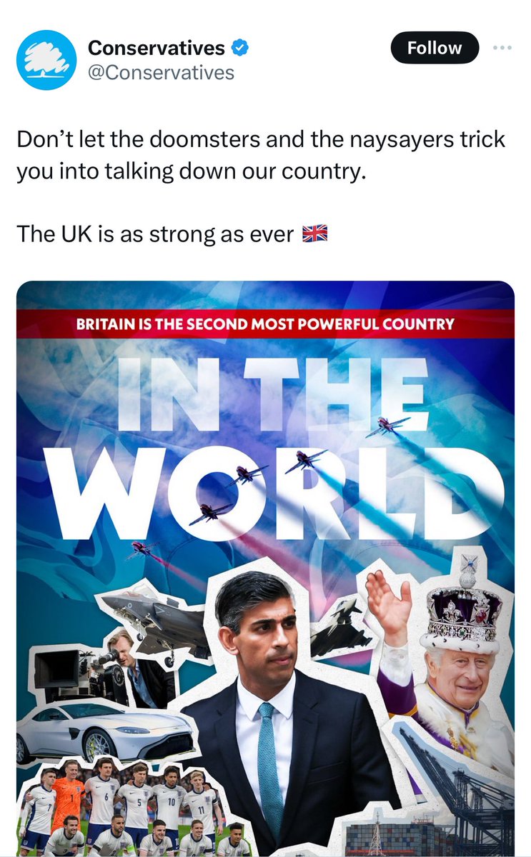Talking down our country you say?

Let’s take a look at the people who’ve actually been talking down our country and our great British institutions….

🧵

1/9