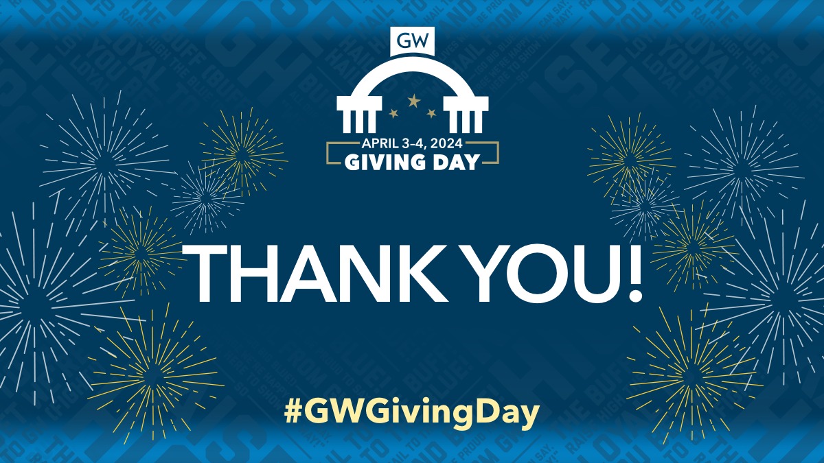 Thank you to our generous #GWNursing community who came out in support of SON on #GWGivingDay! We appreciate your trust in our work and the future of medicine at GW.