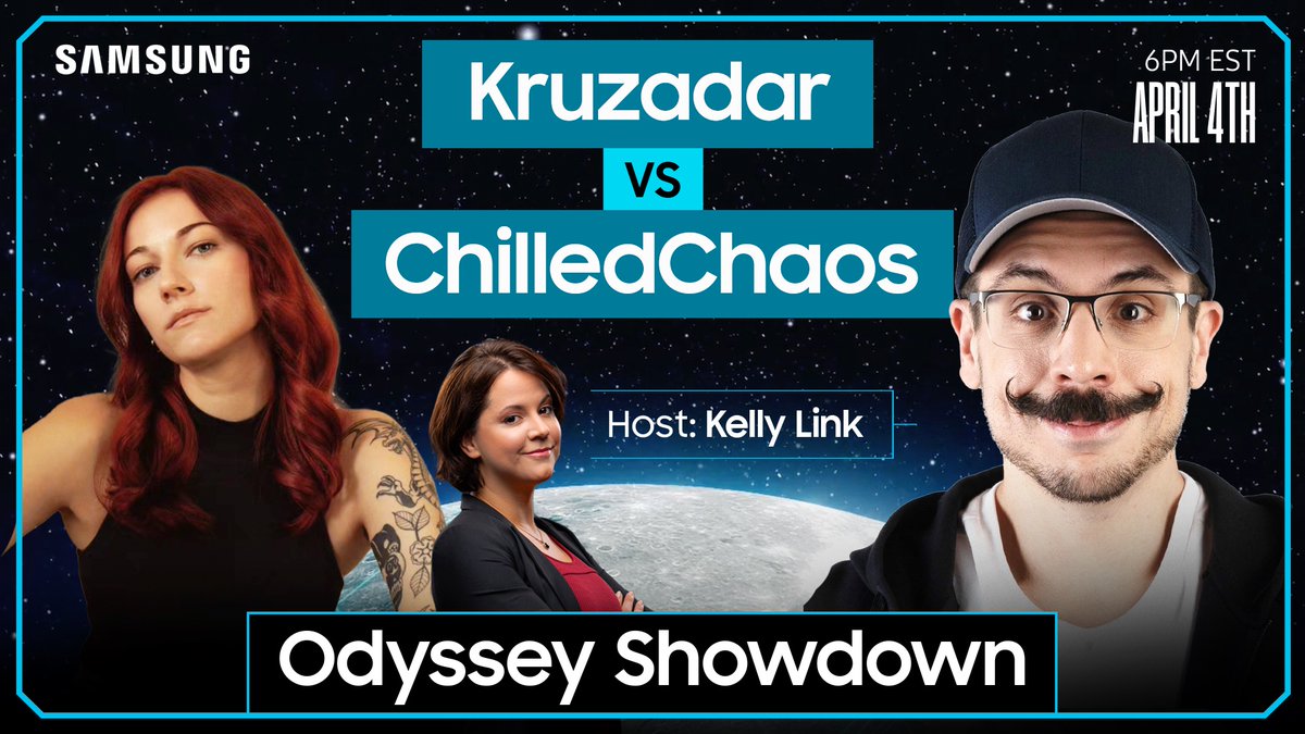 Tune into the Samsung Odyssey Showdown: April 4th, 8PM ET to see @Kruzadar and @ChilledChaos battle the foes of managed democracy. And, we’re giving away the OLED G9 so you won’t want to miss out! twitch.tv/samsungodyssey