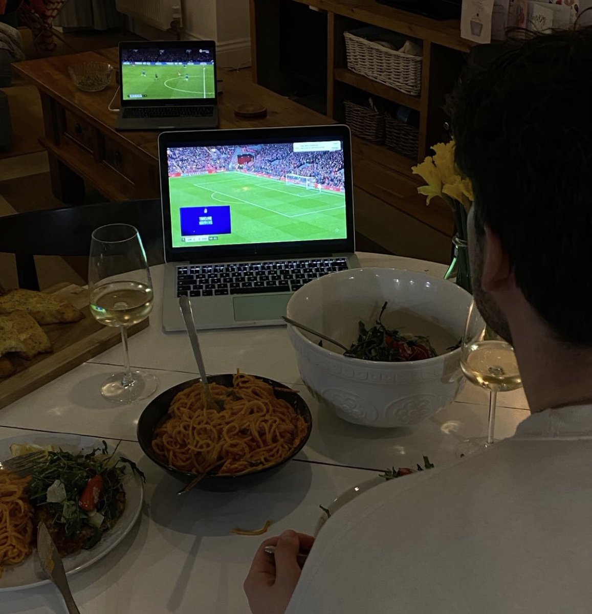 all i wanted was a bowl of pasta and to double screen the prem