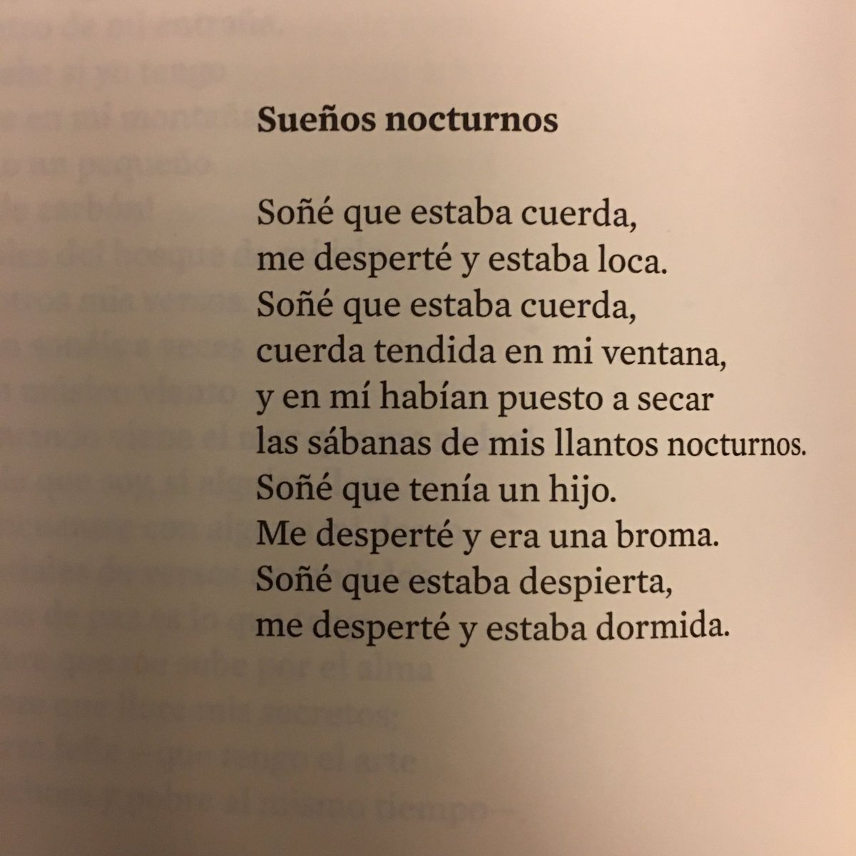 «Sueños nocturnos», de Gloria Fuertes.