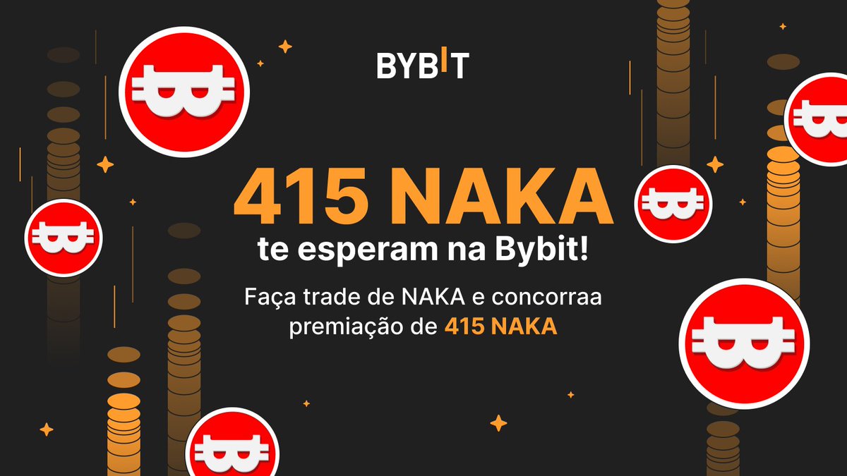 BybitBrasil's tweet photo. Quer ter a chance de ganhar 5 NAKA? Vamos escolher 10 traders para ganhar este prêmio!

Faça o seguinte:  

1. Siga a @BybitPortugues
2. Reposte este post
3. Marque 3 amigos nos comentários 
4. Visite a página da promoção e se se registre no evento:
https://t.co/NBGxFTyBq1 https://t.co/PqkdQ9k8C6