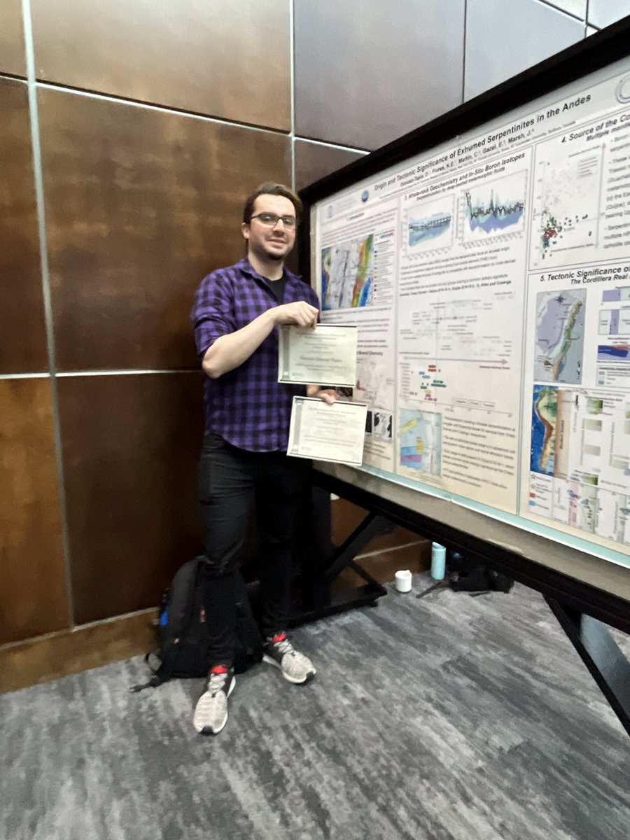 Congratulations to Damian Donoso-Tapia for winning the EMES Ingram Award for Exellence in Graduate Research and EMES Outstanding Poster Presentation Award Graduate Honorable Mention @UNC @UNC_EMES @UNCResearch