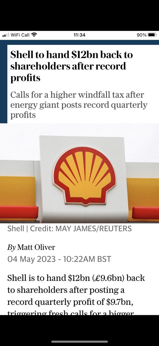 Gravelax3's tweet image. Why? Why a public cost? Think of the positive other uses for these public funds. 
Quarterly profits of £12 billion last May 
@RachelReevesMP @YvetteCooperMP @HumzaYousaf #ToriesOut637 #RoyalDutchShell