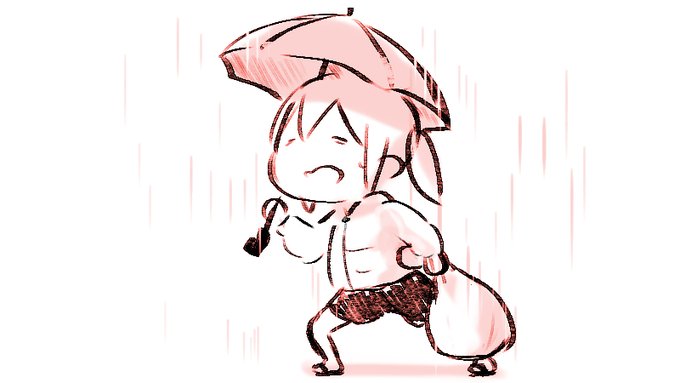 あめのなかごみすてえらーい☔ 