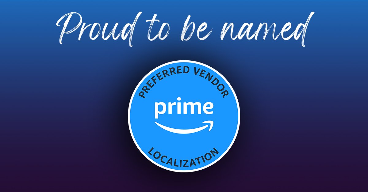 VSI is proud to be selected by Amazon Prime Video as one of their few Preferred Localization Vendors. #VSI #Localization #LSP #entertainment