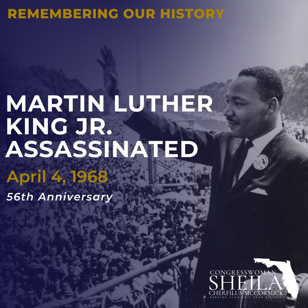 CongresswomanSC's tweet photo. Today marks 56 years since Dr. Martin Luther King Jr.’s assassination. His enduring legacy as a civil rights leader inspires us to strive for a more just and equitable world. As we reflect on his life, let's renew our commitment to continuing his efforts toward a better tomorrow. https://t.co/IESQWZqmC4