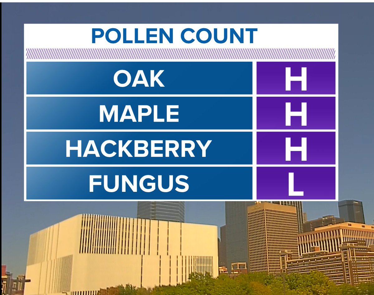 High pollen means high misery. #wfaaweather