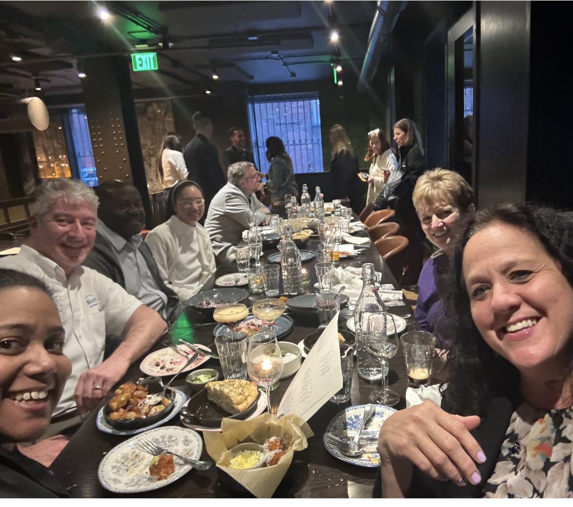Thank you @flynnohara for treating some of our @ADWCathSchools team members to a wonderful dinner at #NCEA2024 we appreciate the partnership! #ADWcommUNITY