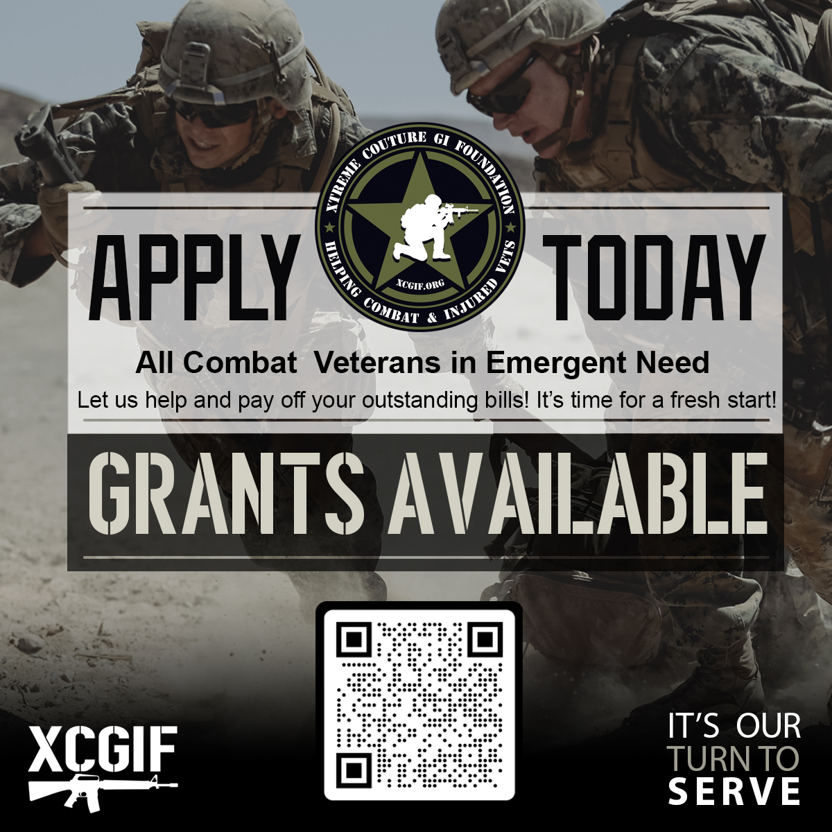 👉Grants Available 🇺🇸 If you are a Combat or Injured Veteran and have run into unexpected financial difficulties, XCGIF provides a one time financial aid Grants. . xcgif.org/Needs.html . #XCGIF #VeteranSupport #CombatVets #military #ptsd #itsourturntoserve