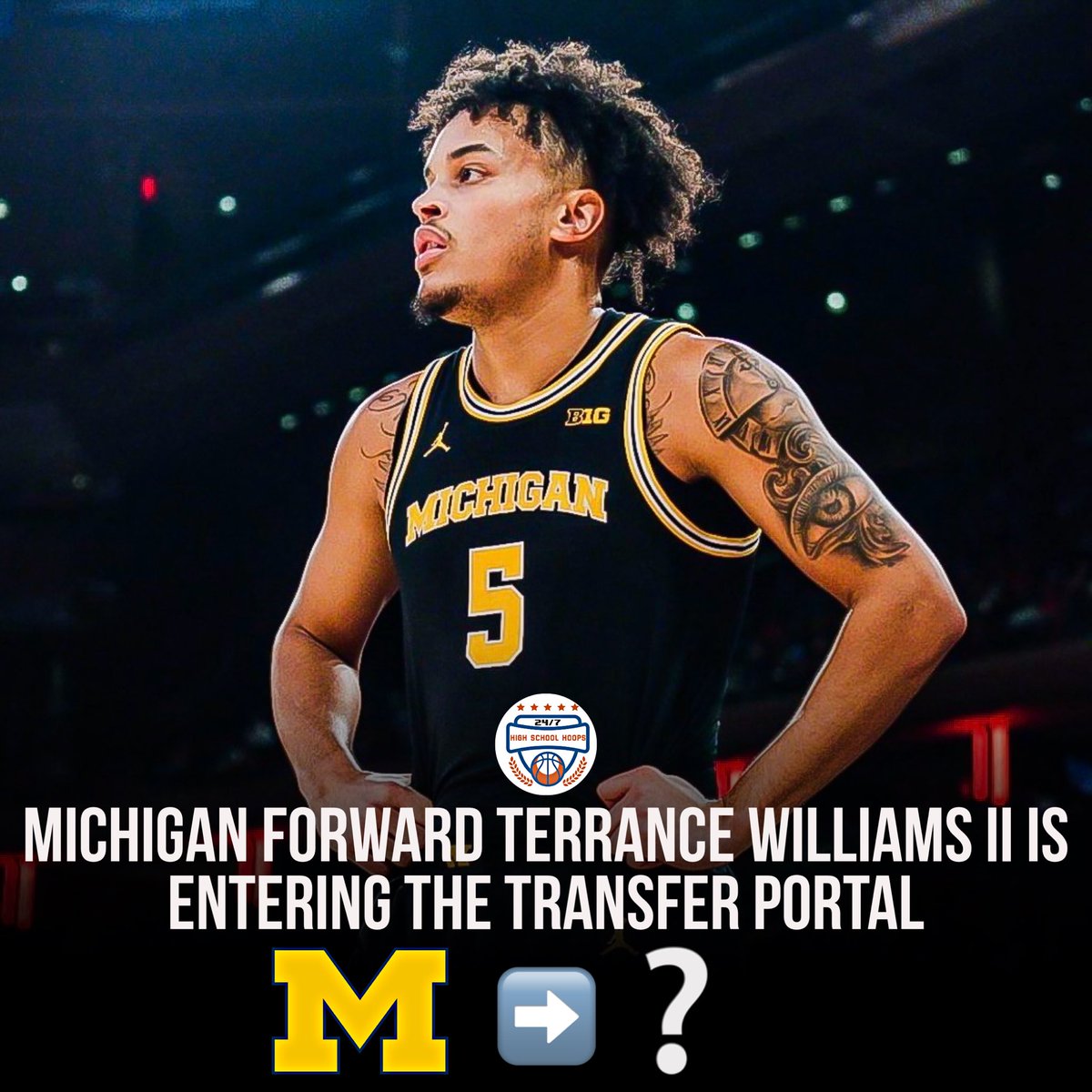 NEWS: Michigan forward Terrance Williams II is entering the transfer portal, a source tells me. Williams II has spent all four collegiate seasons at Michigan, growing as a contributor in each of his four seasons with the Wolverines. He averaged 12.4PPG, 4.5RPG and 1.5APG this…