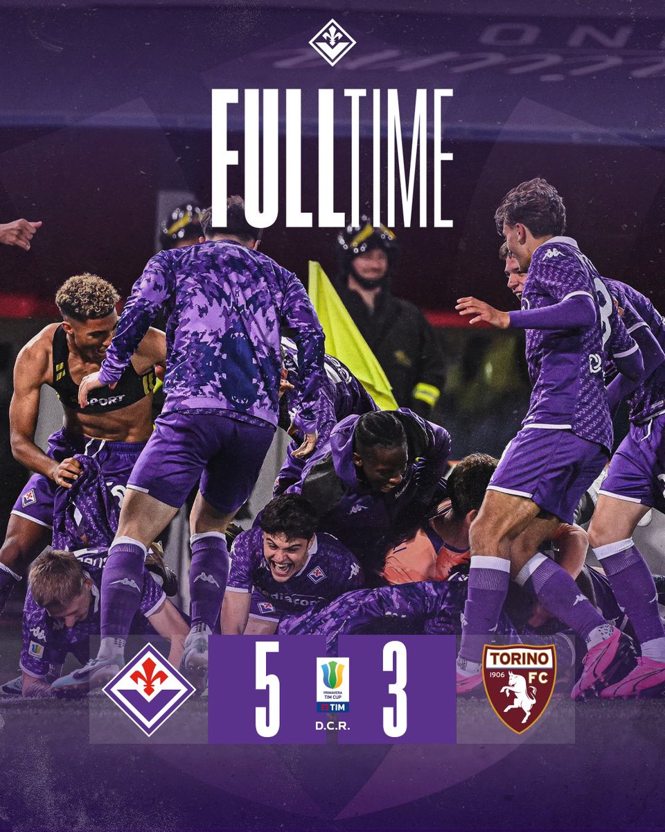 CAMPIONI!!!🏆🏆🏆🏆🏆🏆🏆🏆💜⚜️ La Fiorentina Primavera vince la sua ottava Coppa Italia!!💜🏆⚜️ Siete il nostro orgoglio, ragazzi!! #forzaviola #fiorentina