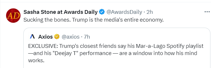 She's tweeted about the Biden administration/the 'evil' of the left more than 20 times today and it's not even 3pm. But do go on about having an unhealthy obsession...