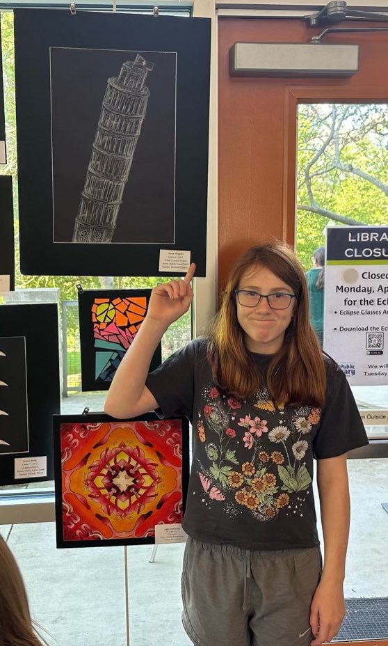 BISD Art is on display now till the end of April at the Patrick Heath Public Library. Here are some of our amazing and talented BMSS students who are showcased this month. We are so proud and impressed with your creativity and artistic ability. ￼