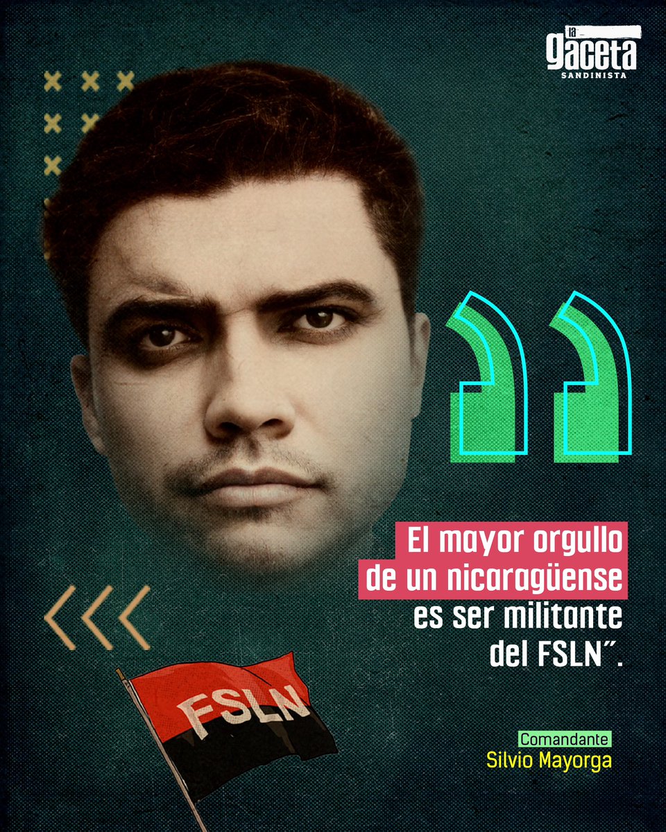 🔴⚫ Comandante Silvio Mayorga, miembro fundador del FSLN y guerrillero por la libertad en Nicaragua. Originario del municipio de Nagarote, departamento de León.