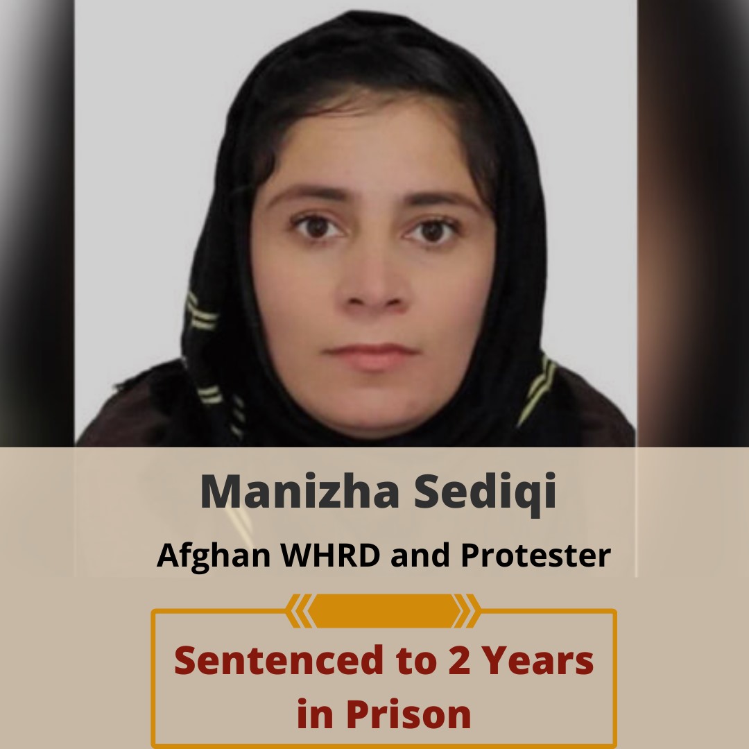 1) In an attempt to discredit recent interviews of imprisoned women protesters detailing torture and abuse by the Taliban, they coerced WHRD #ManizhaSediqi into making a forced confession about her well-being in front of the media. ⬇️