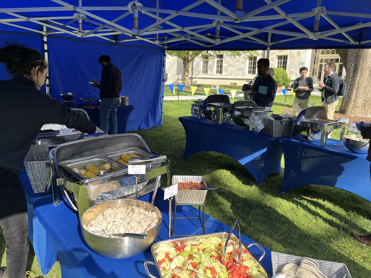 LOTS OF FOOD LEFT! Come grab a plate of barbecue (or 2) on The Quad. We're here until 6p.