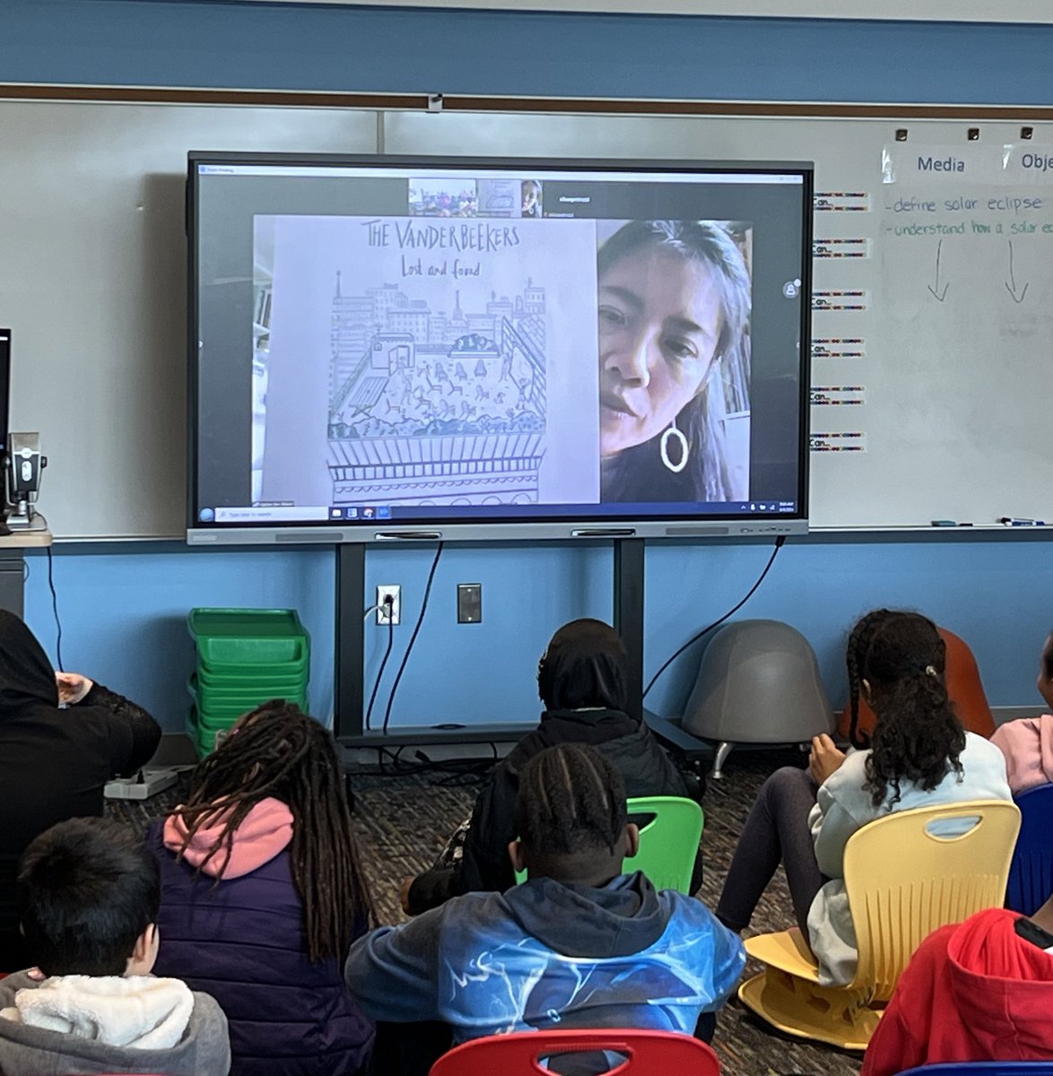 Thank you <a href="/diversebooks/">We Need Diverse Books</a> for providing a virtual author visit today for my scholars with <a href="/KarinaYanGlaser/">Karina Yan Glaser (Updates Only)</a>! They enjoyed “meeting her”, asking questions and receiving a copy of The Vanderbeekers of 141st Street! #bmesrocks #itsallaboutthekids #readingisfundamental