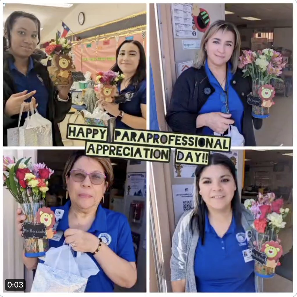 We would like to thank our paraprofessionals for everything you do. We appreciate you. #itstartswithus @ELPASO_ISD