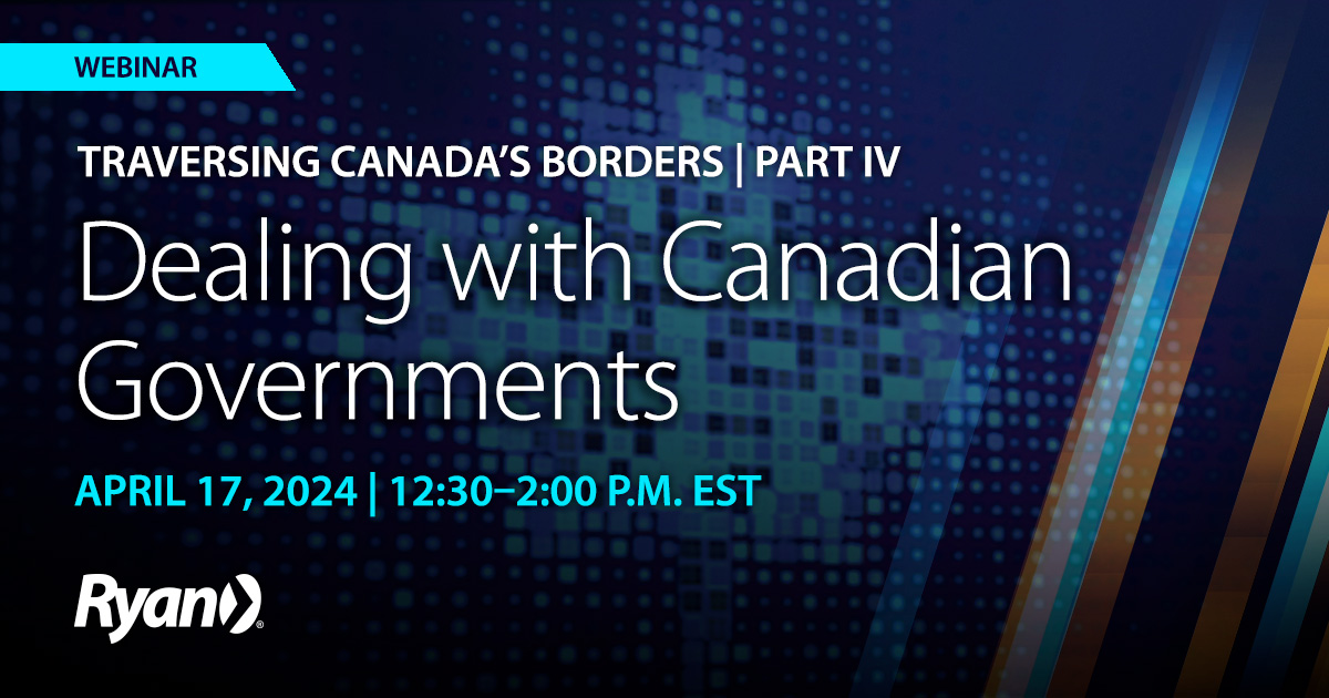 Join us for Part IV of a complimentary webinar series that will provide practical advice for managing communications with Canadian tax authorities. Register today: tax.ryan.com/canada-tax-and…