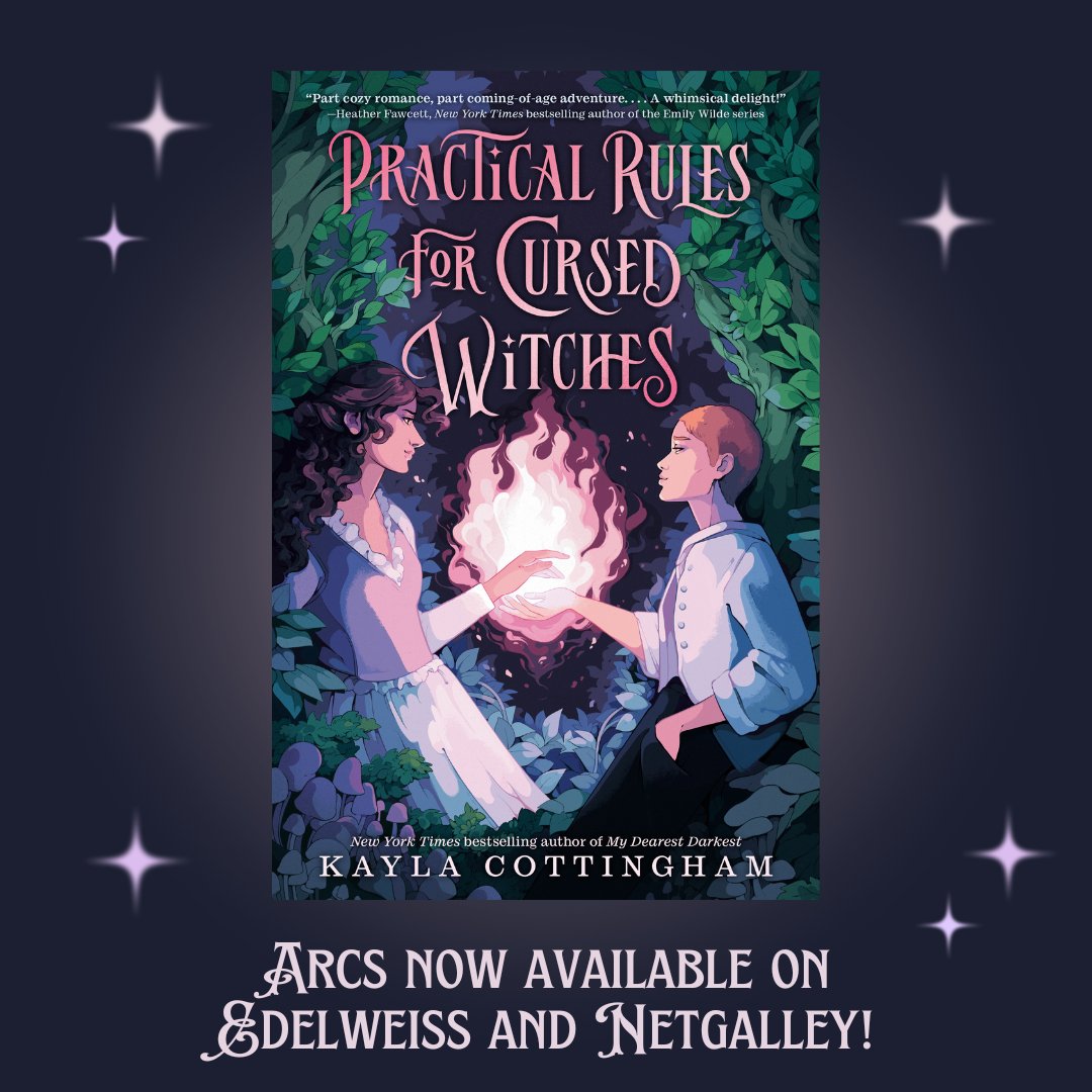 Exciting news, PRACTICAL RULES FOR CURSED WITCHES advanced reader copies are now available for request from Netgalley and Edelweiss! Links to request your copy below 👇