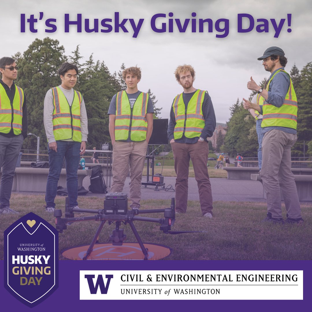 'Today is #HuskyGivingDay! Join us in tackling big challenges—from climate action to social equity in engineering. Your support transforms More Hall into an innovation hub and fuels student & faculty initiatives. Make an impact on CEE now: givingday.uw.edu/o/university-o…