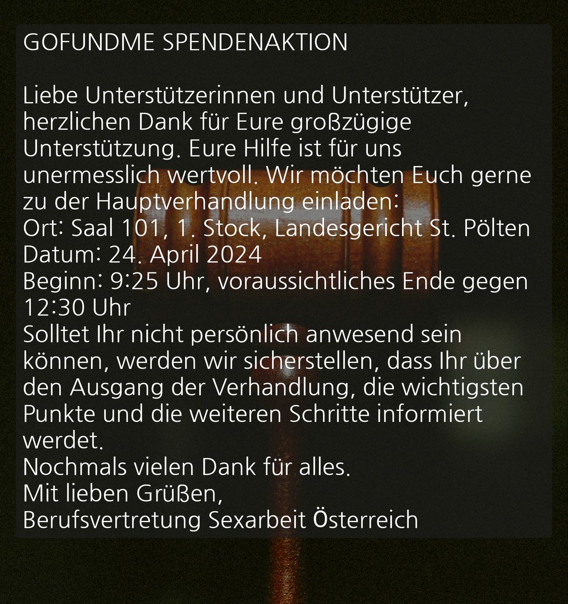 Berufsvertretung Sexarbeit Österreich (BSÖ) (@sexarbeitbso) on Twitter photo 