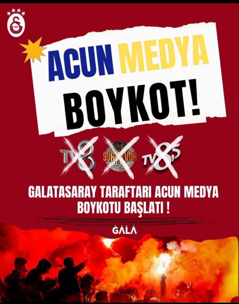 İzleme, izlettirme ! 
#AcunMedyaBOYKOT