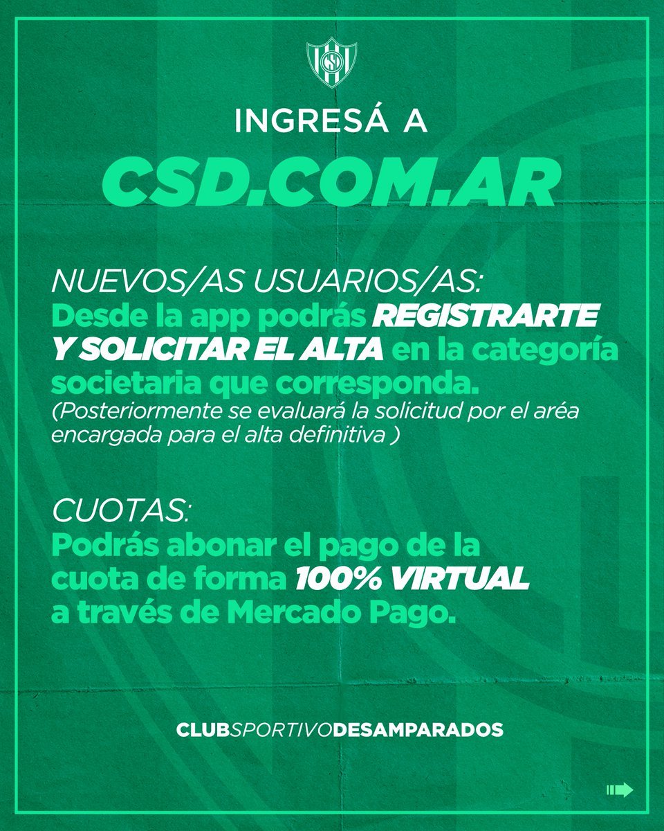 csdesamparados's tweet image. ๐ณ๐ฌ Hacete Socia! Hacete Socio! ๐ณ๐ฌ
#EsHoy
#TodosJuntos
#VamosDesamparados
