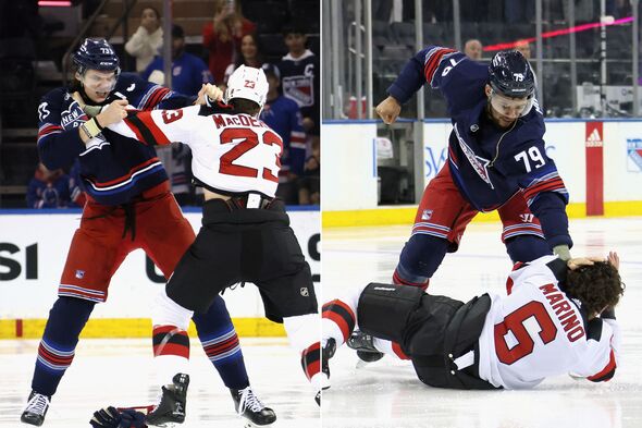 Did anyone else catch the Rangers vs. Devils game? It was more like a dance-off than a hockey match! Eight ejections for some serious 'over-enthusiasm' in that 5v5 line brawl! 😅  

Who knew hockey players had such fancy footwork? 🏒🥅💃 #FriendlyRivalry #HockeyShenanigans