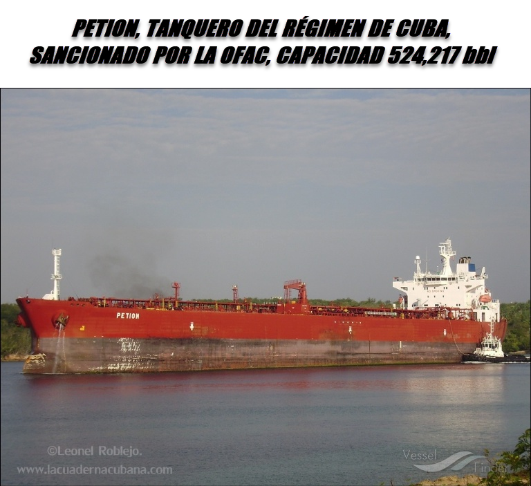 FlconEYES's tweet photo. PETION 9295098
Tanquero del régimen de La #Habana

Desde el 25 de Febrero en #Venezuela cargando combustibles en terminal de #PuntaCardon

#Now #AIS #cubarcos #Cuba #4Abr https://t.co/K6nlSjjk8M