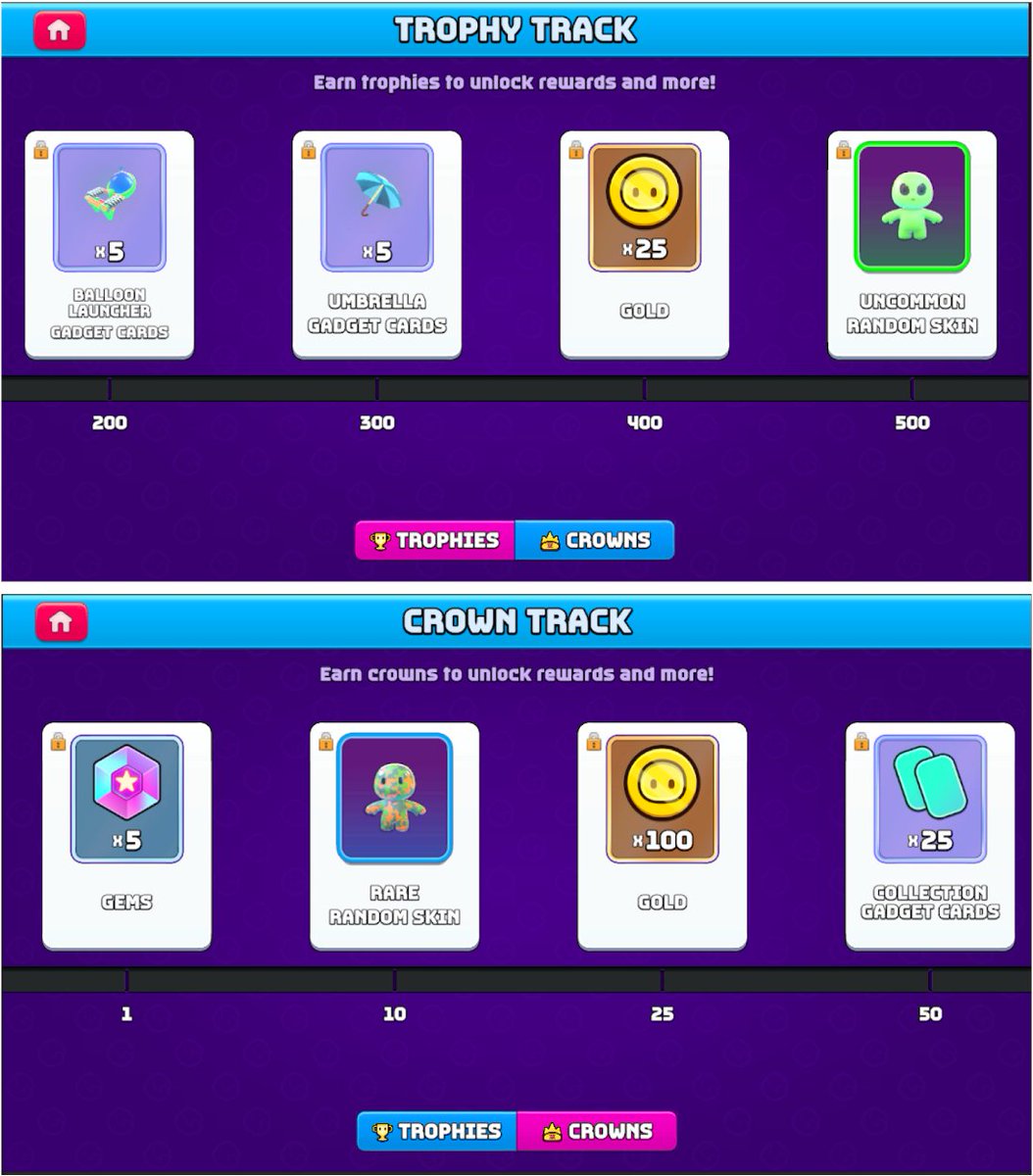 rumbleclubgame's tweet image. We know you are itching to get punching again 🥊

In the meantime, check out the Crown and Trophy Track we are implementing for launch 👀

Now, you can put all those Crowns and Trophies to good use! 👑🏆