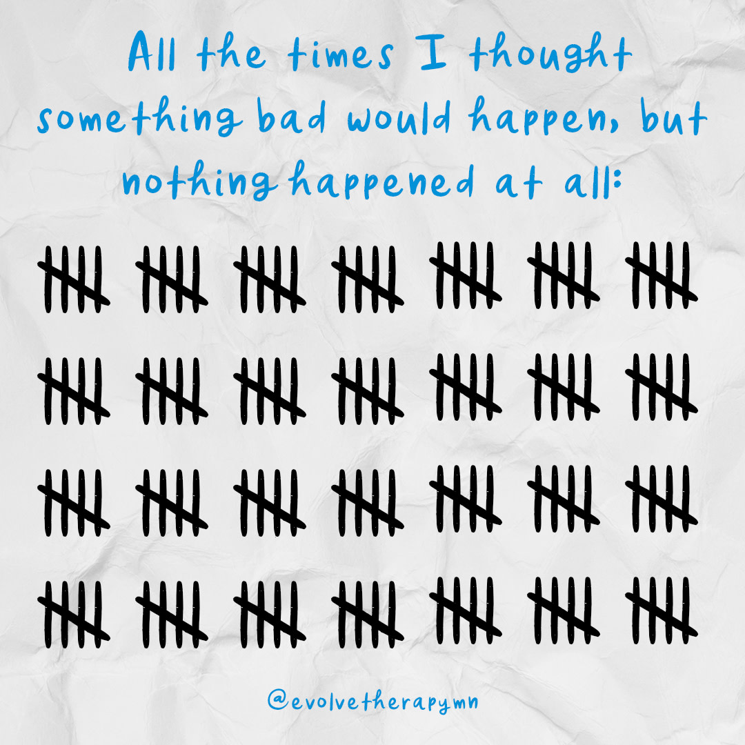 More proof that worrying doesn't help at all 😬 Let's remember that worry steals your peace, remember all the times worry was wrong 🧠 The brain's negativity bias evolved to keep you alive; the irony: it's preventing you from truly LIVING.