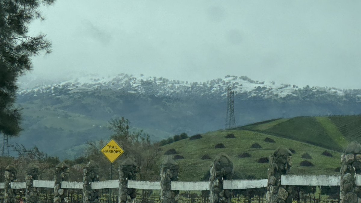 An April dusting of the hills above Livermore