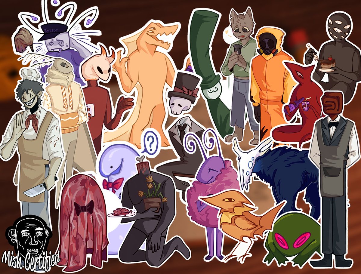 Docamish's tweet photo. Thank you all for the amazing support! 
Here is a little sneak peak on whats in wave #2 of the Journal Update! #roblox #robloxbeforehumanity
A very special thank you to @TheCat12342 for all these stunning stickers! https://t.co/339sPflgzg