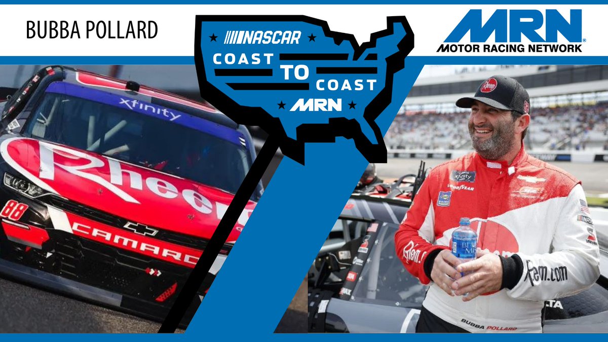 NASCAR Coast to Coast @bubbapollard26 + NWMT Preview ➡️ @chriswilner26 & @KyleRRickey are joined by Bubba Pollard to recap his @NASCAR_Xfinity debut & more! 📺 Watch: youtu.be/sUL0_JR7_fs 📻 Listen: art19.com/shows/nascar-c… #AskMRN | @NASCARRegional