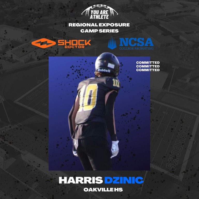 HarrisDzinic's tweet photo. Thank you for the invitation and edit @youareathlete @ShockDoctor. Can’t wait to showcase my talents may 5th.

@TigersOakville @PrepRedzoneMO @JPRockMO @TakeOver7v7 @RoadToHouston @youareathlete @ShockDoctor https://t.co/94dmYfYnAf
