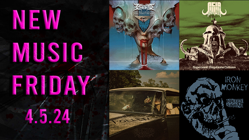 PREVIEW: New Music Friday: Rock and Metal Releases 4-5-24 by @GhostCultKeefy @alphawolfl2 @austereband @BlacktopMojo @BobbyVylan @Erra_Band @FILTHBAND @FFDP @FuneralLeech @IYaToyah @Ingested @IronMonkey666 @_korpiklaani @Locrianofficial @realmarcusking ow.ly/JqnS50R5zCB