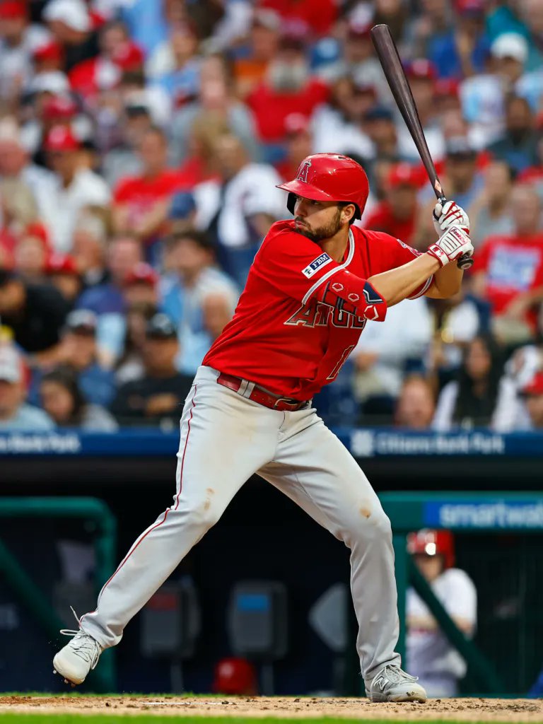 BaseballQuotes1's tweet photo. When Anthony Rendon last got a hit, his teammate Nolan Schanuel was still in college. 

Since Rendon's last hit, Schanuel got drafted, got promoted to Single-A, Double-A then MLB, and has collected 33 big league hits. https://t.co/QE66aSt9y8