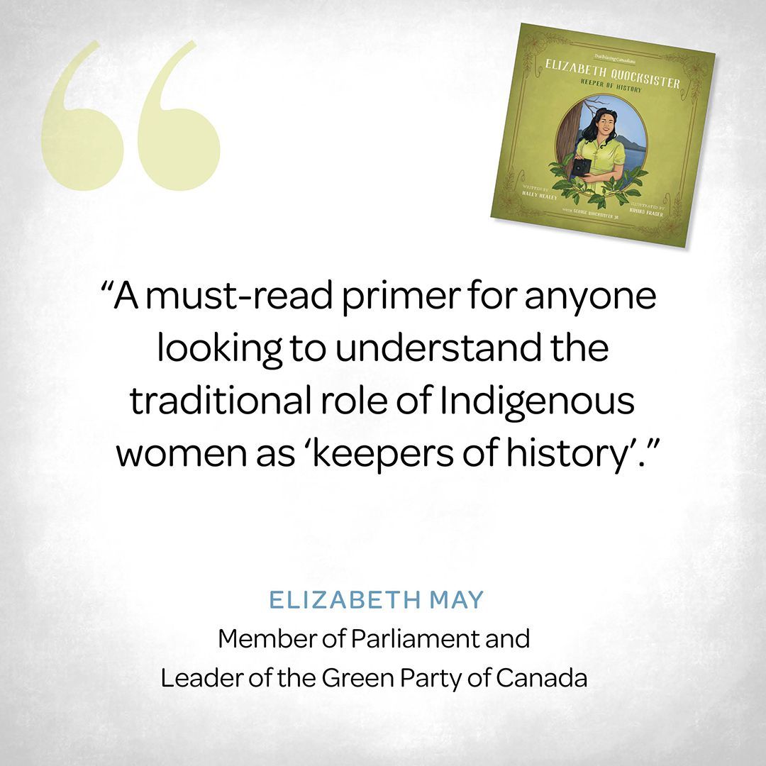 HHPublishing's tweet image. Elizabeth Quocksister is “a must-read primer for anyone looking to understand the traditional role of Indigenous women,” attests @CanadianGreens leader @ElizabethMay. 

📚  buff.ly/4cKARmv 
Available May 14 

#IndigneousWomen #IndigenousBooks
@SGIGreens @KimikoFraser