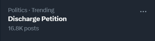 Discharge Petition is trending. Everyone who is outraged by this injustice is doing their best to help Ukraine. My sincere gratitude to all of you.