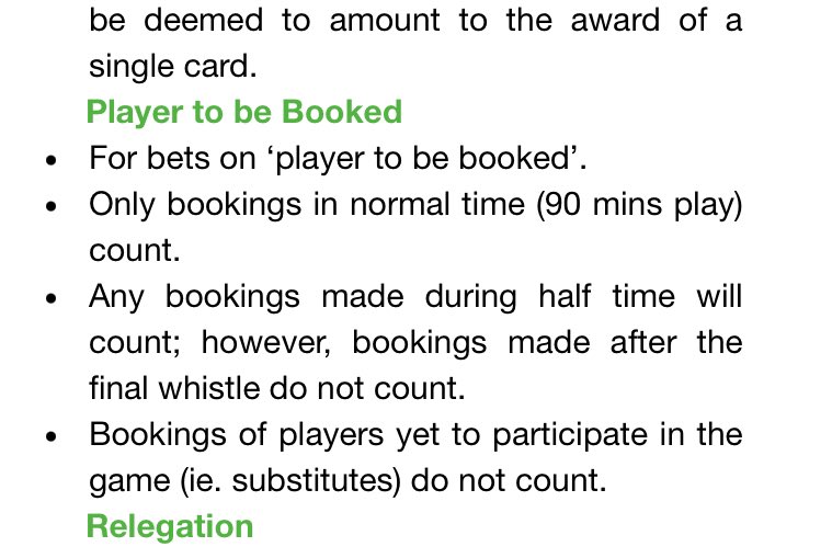 Malty29_'s tweet photo. @AskPaddyPower Literally not in your rules under soccer betting, players to be booked. Caicedo had participated in the game but was subbed off so the bottom clause is void, no? Pay up plz https://t.co/UR8PcjDFfB