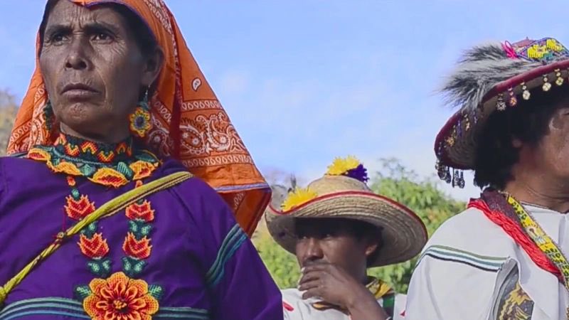 The Wixaritari have a very unique one of a kind style when it comes to their traditional clothing. In their clothing they display their craftsmanship again with beautiful colorful hand sewn embroidered designs. The men's clothing includes their manta shirt or “cuarri”, their