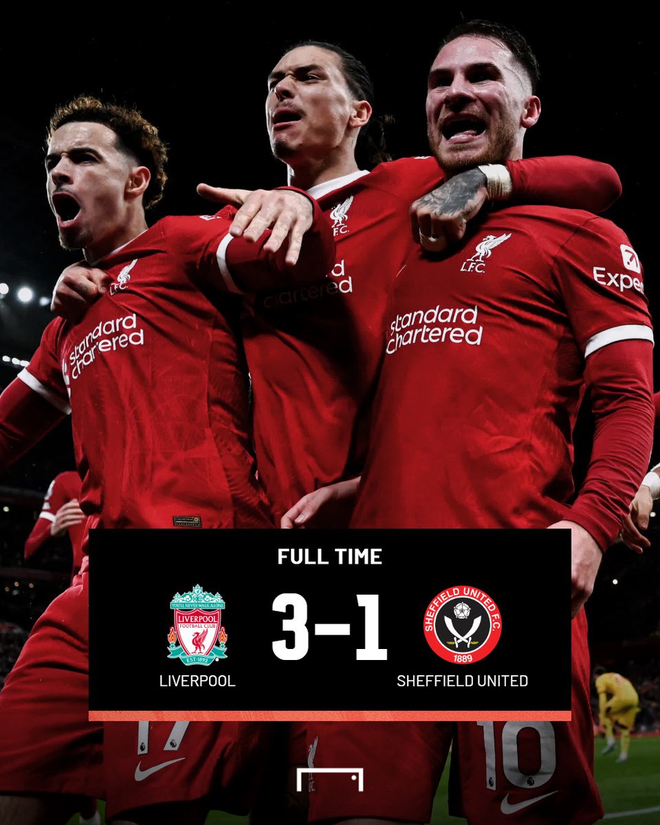 GOAL_ID's tweet photo. Ada yang kembali ke puncak nih! 🔝

Gol-gol Nunez, Mac Allister, dan Gakpo sukses bawa Liverpool mengatasi perlawanan alot tim juru kunci.👌 

#EPL #Liverpool #SheffieldUnited #LIVSHU https://t.co/gpkjUa4rs0