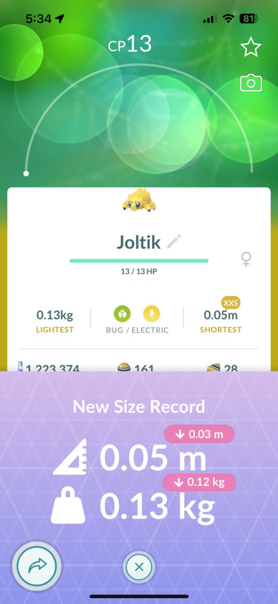 look at this tiny bb 🥹 #PokemonGO