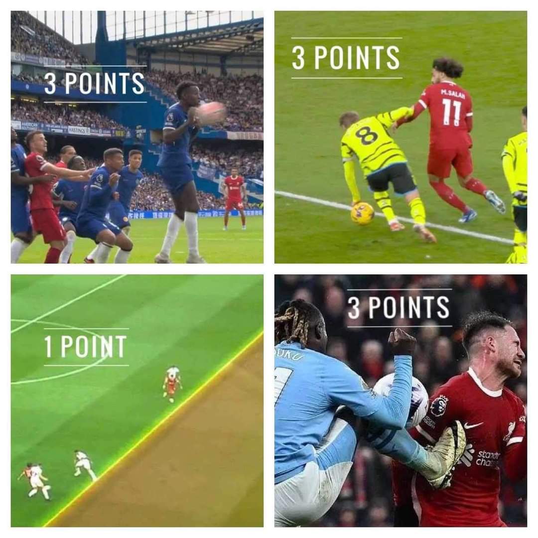 If #LiverpoolFC lose the league title by one or two point, there needs to be a formal inquiry into the @PGMOL, their conduct, they obviously pro Man City bias and these decisions pictured below which cost Liverpool Point but we're afterwards proved incorrect!