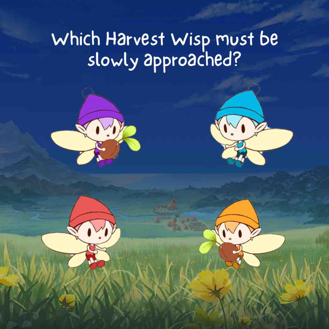 Not every Harvest Wisp is the same! Which one is shyer than the others?