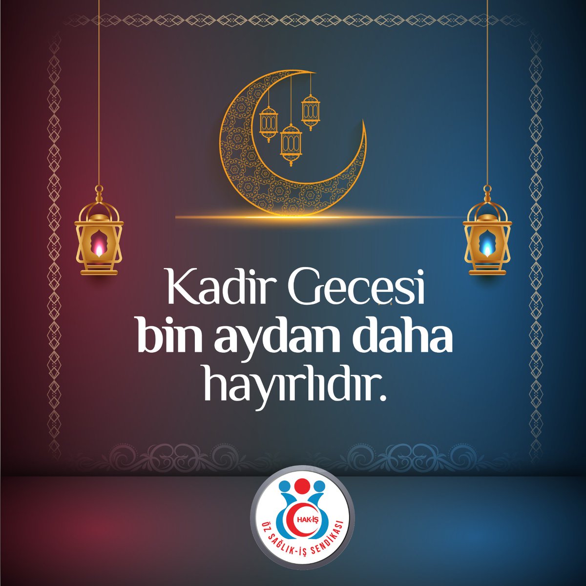 Rahmet ve bereket kapılarının sonuna kadar açıldığı bu mübarek gecede, dualarımızın ve tövbelerimizin kabul olması dileğiyle. #KadirGecemiz mübarek olsun.